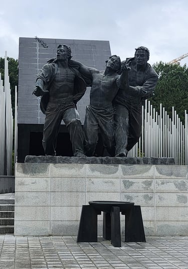 Memorial sculpture in 5.18 Memorial Park, Gwangju