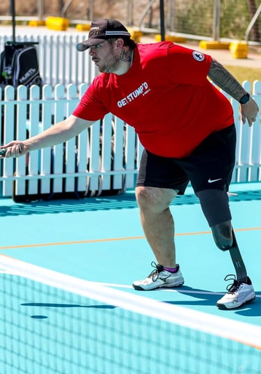 Matt Hansson Para-standing pickleball player