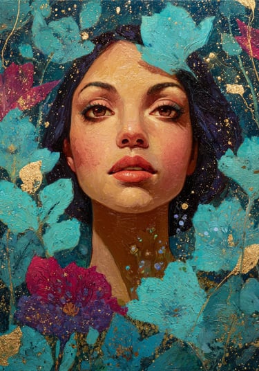 Discover Magic: Wall art illustrating themes of Intuition, Courage, and Motivation 