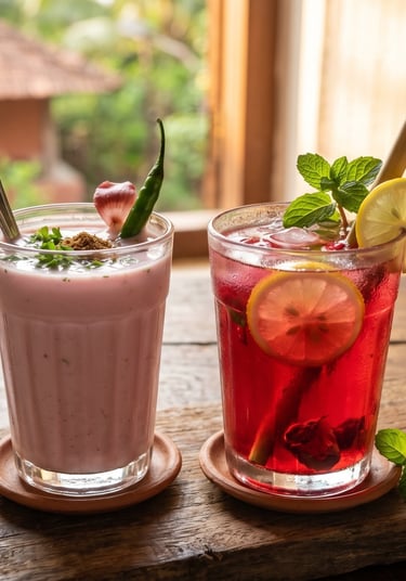 Konkan Solkadhi and Kokum Sharbat