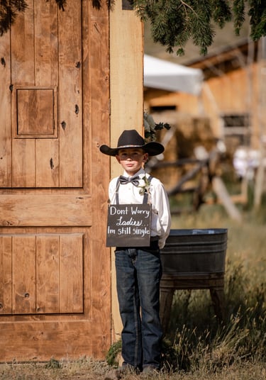 Little Boy Ready for Wedding Ceremony