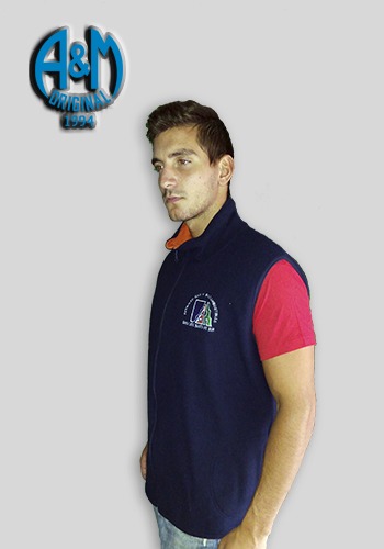 chaleco polar bordado
