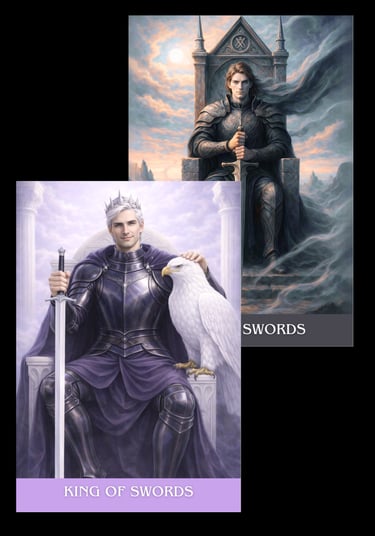 king of swords tarot card archetype subconscious tarot light and shadow deck 