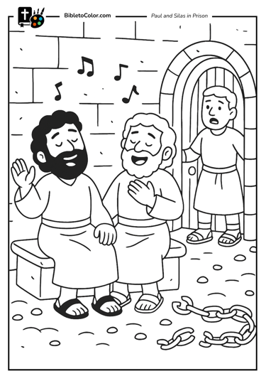 Paul and Silas in Prison