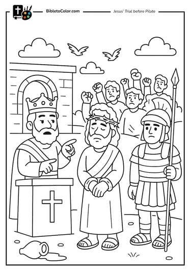 jesus trial before pilate