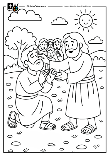 Jesus Heals the Blind Man