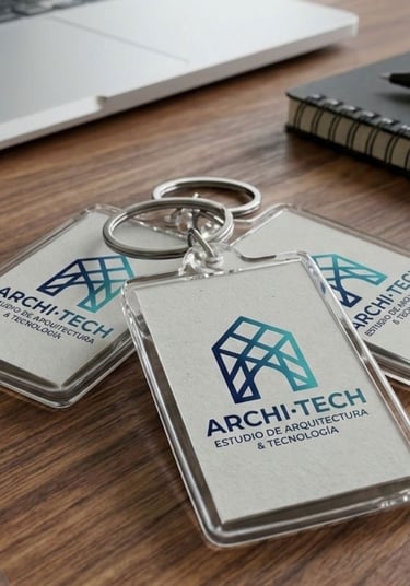 Llaveros personalizados de acrílico con grabado de marca para regalos comerciales