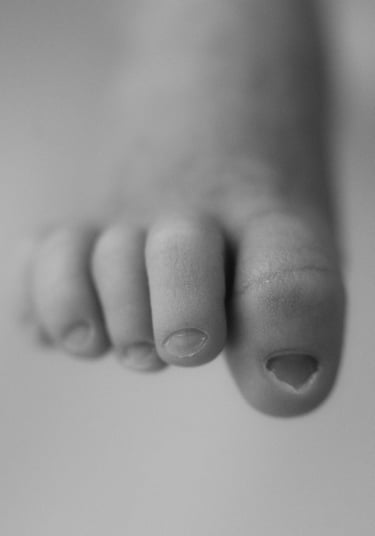 Close up newborn details captured by Adelaide newborn photographer