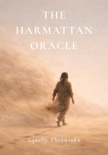 The Harmattan Oracle by Squally Throwinka - poetry book front cover