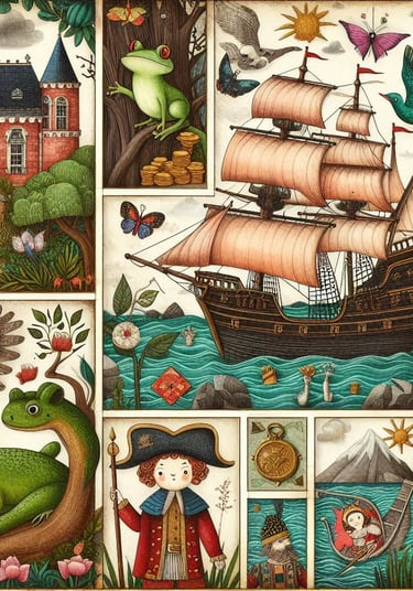 Actividad para bibliotecas, imágenes de cuentos