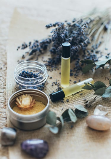 Solid perfume balm