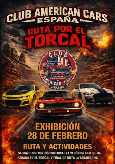 Ruta por el Torcal con Club american cars España - Málaga & Granada
