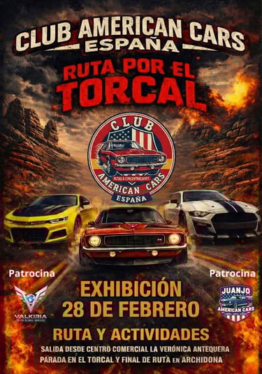 Juanjo American Cars patrocina - Ruta por el Torcal con Club American Cars España