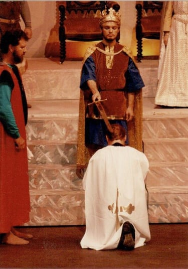 Image of Todd Long as King Arthur in Camelot