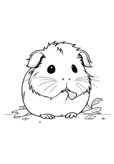 coloriage hamster