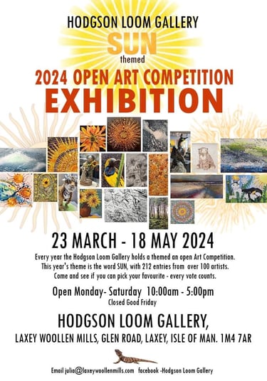 An ad for the 2024 Open Art Competion at the hodgson Loom Exhibition.