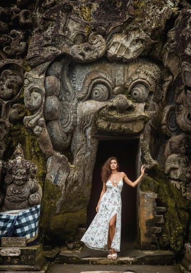 One of Bali hidden ancient temple