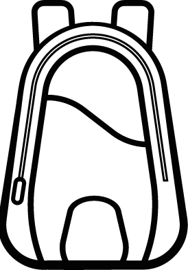 An icon of a rucksack or backpack.