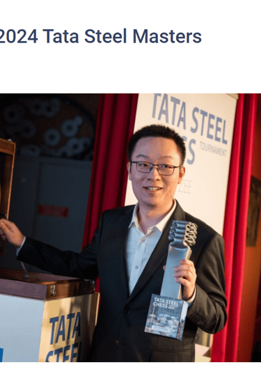 Wei Yi wins 2024 Tata Steel Masters. FIDE Chess. China Chess. 