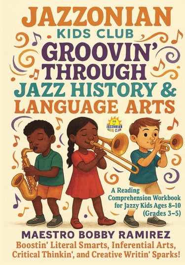Jazzonian Kids Club: Groovin' Through Jazz History & Language Arts: A Reading Comprehension Workbook