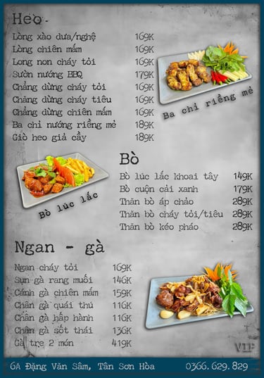 Thực đơn Bếp Dì Toàn - Top 1 nhà hàng ngon gần sân bay