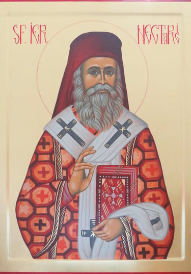 st nectarios icon