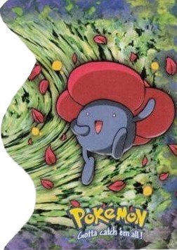 Die Cut EV6 of 12 Vileplume Topps Pokémon series 2 US front