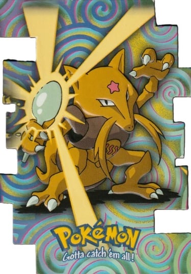 Die Cut EV8 of 12 kadabra Topps Pokémon series 2 US front