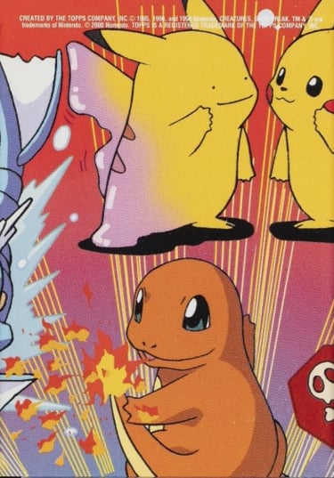 Stick ons 6 of 10 jigglypuff Topps Pokémon series 2 US back