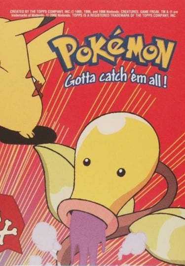 Stick ons 7 of 10 Geodude Topps Pokémon series 2 US back