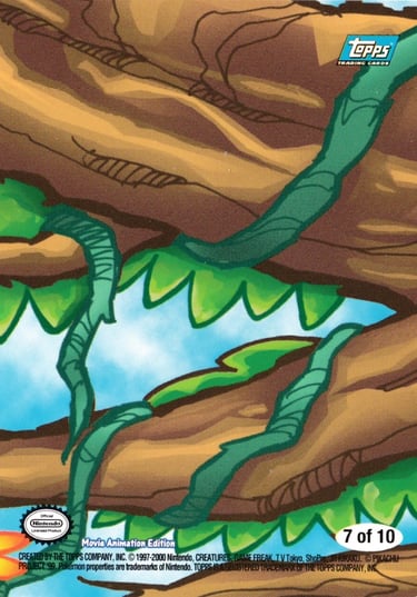 Stickers 7 of 10 Topps Pokémon The Movie 2000 back