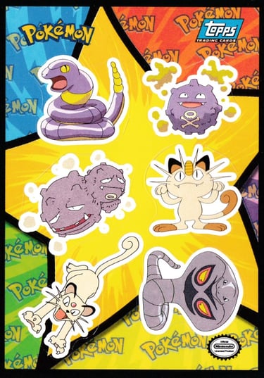 Stickers S15 Topps Pokémon the first movie