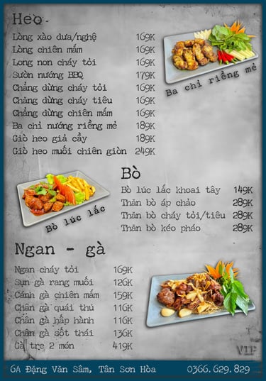 Thực đơn Bếp Dì Toàn - Top 1 nhà hàng ngon gần sân bay