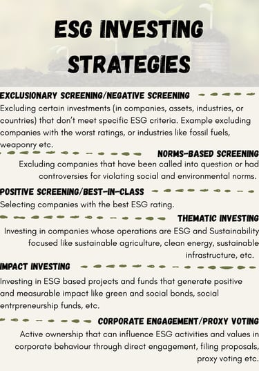esg investing strategies