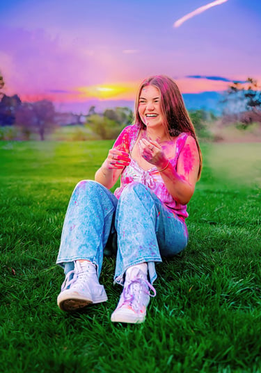 Paint Powder senior pictures by Lancaster PA senior picture photographer