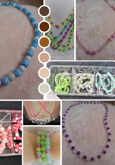 des colliers pour fillettes