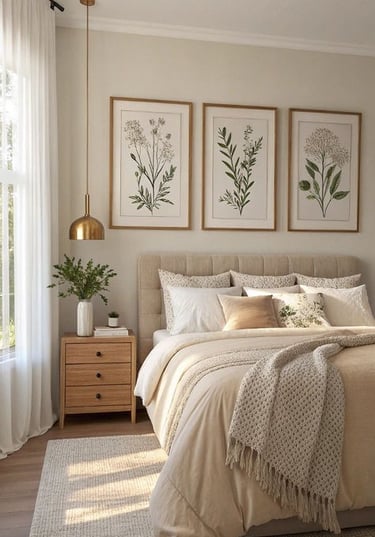 Quadro Decorativo Flores Botânico minimalista , decoração casa Quadro Decorativo