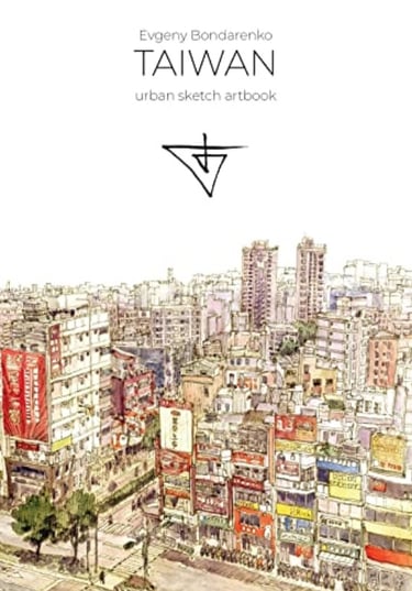 Taiwan Urban Sketch Artbook Evgeny Bondarenko