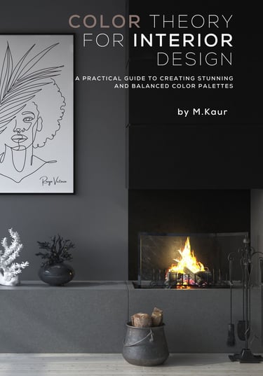 a fireplace with a drawing of a woman's face