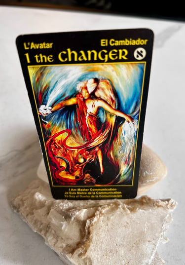 Tarot Card 1 The Changer or The Magician Communication and idea