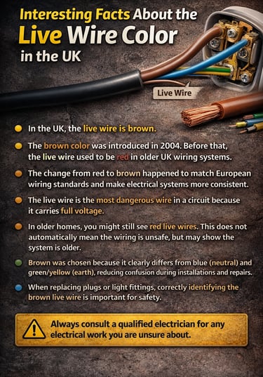 Interesting Facts About the Live Wire Color in the UK