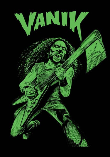 VANIK with an ax green