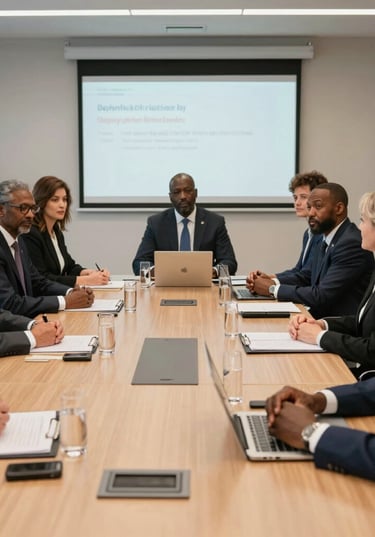 Vibrant cultural festival showcasing traditional Gambian dance and French guests enjoying the moment.