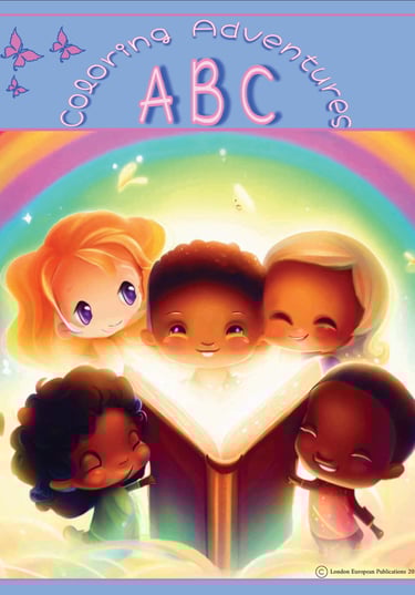 a children's book cover of a story book with a rainbow - colored background