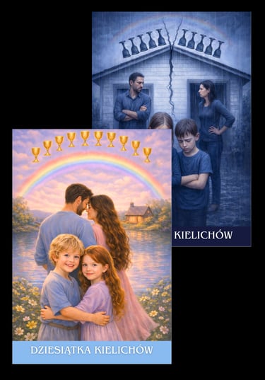 dziesiatka kielichow karta tarota archetyp tarot podswiadomosci talia swiatla i cienia 