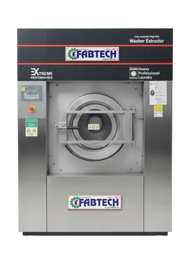 Industrial washer extractor machine for heavy-duty laundry operations