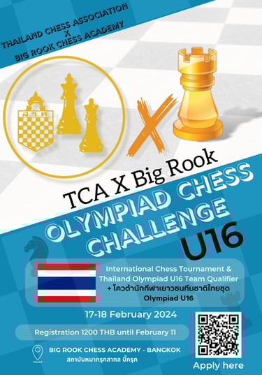 Thailand Chess.TCA x BIG ROOK Olympiad Chess Challenge (U16)
