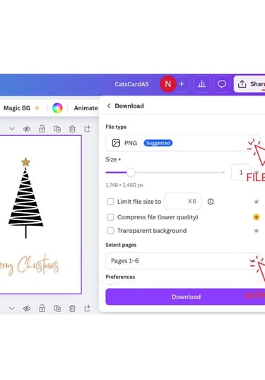 edit fonts in canva instruction