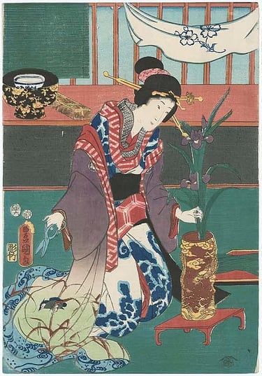 Ikebana International London Ikebana awase