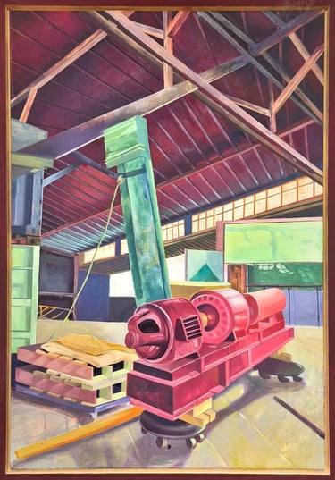 "Nachklang"-Öl auf Leinwand-Gemälde von 2025-Jasmin Roßmann